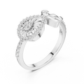 Seravienne Teardrop Bow Diamond Ring