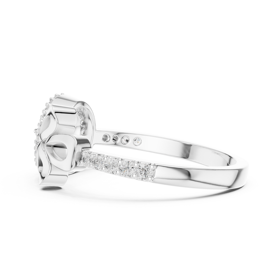 Seravienne Teardrop Bow Diamond Ring