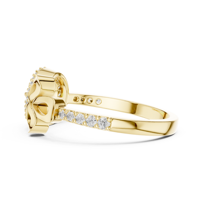 Seravienne Teardrop Bow Diamond Ring