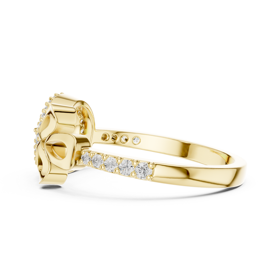 Seravienne Teardrop Bow Diamond Ring
