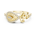 Seravienne Teardrop Bow Diamond Ring