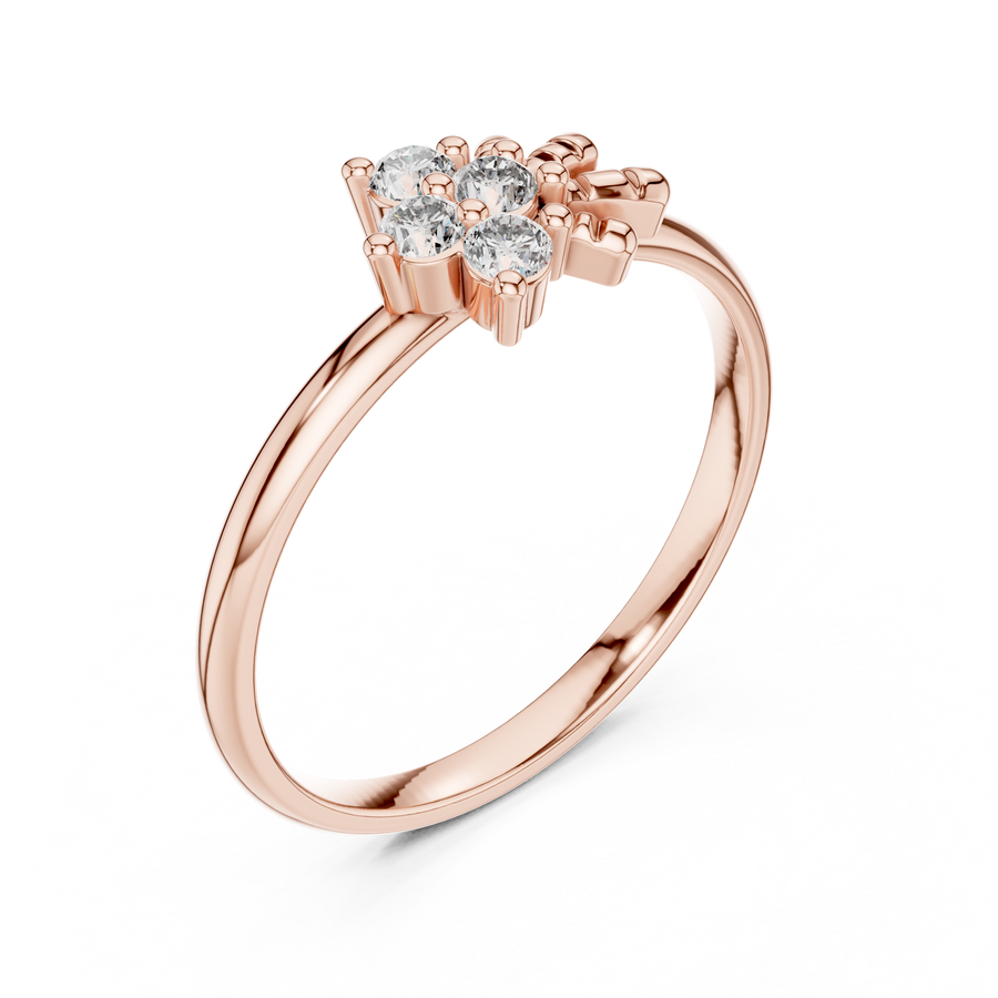 Avelisse Four-Stone Cluster Diamond Ring