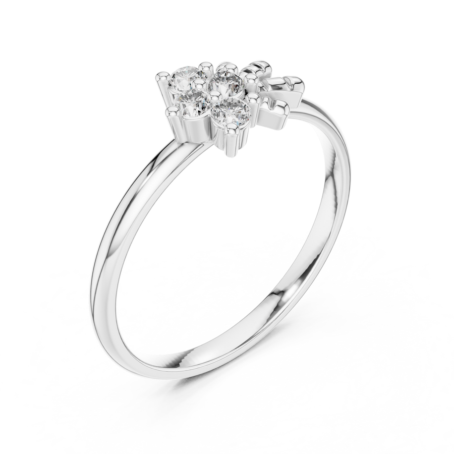 Avelisse Four-Stone Cluster Diamond Ring