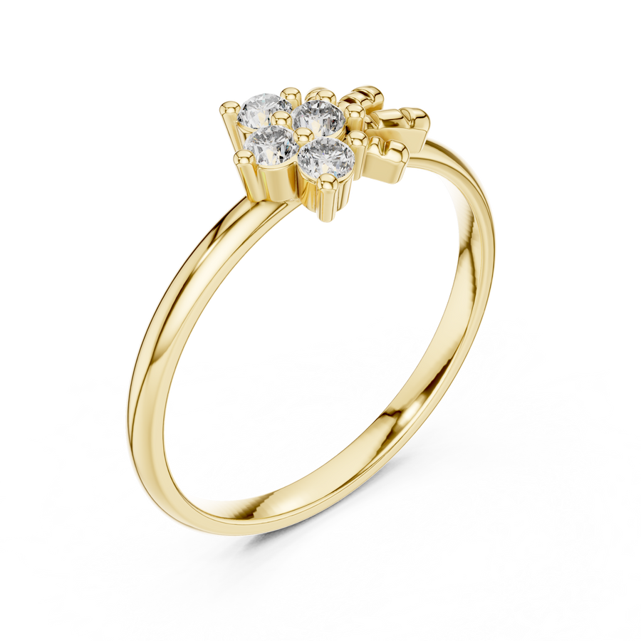 Avelisse Four-Stone Cluster Diamond Ring