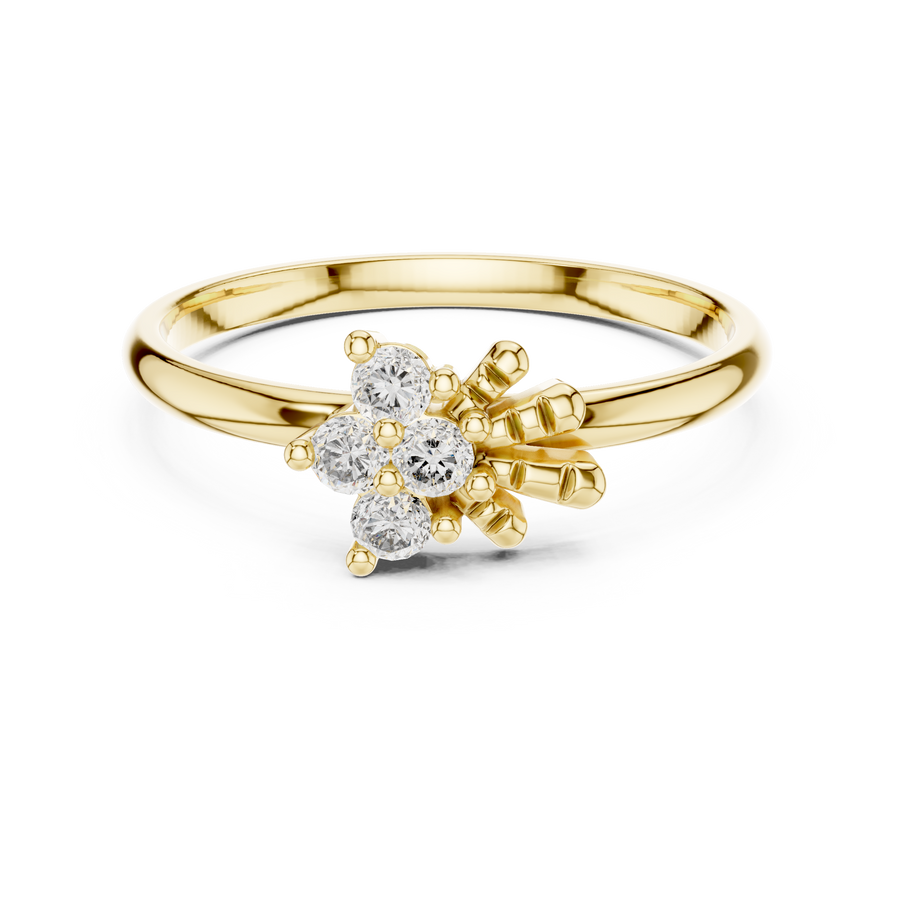Avelisse Four-Stone Cluster Diamond Ring