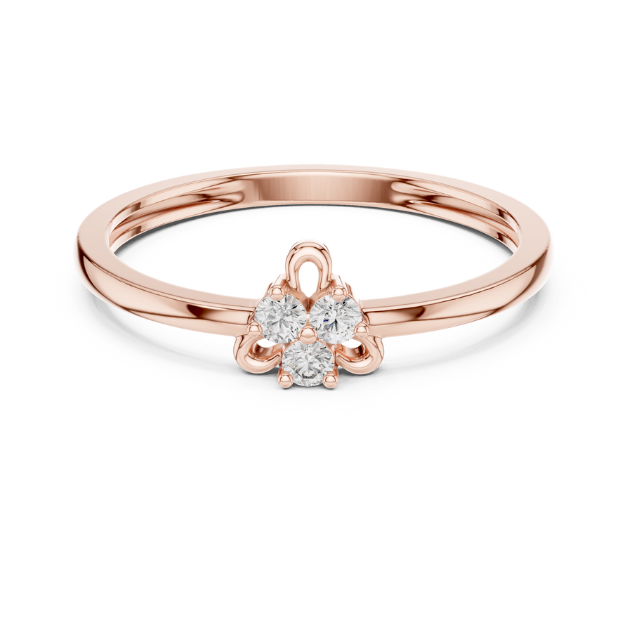 Avelisse Floral Trio  Diamond Ring