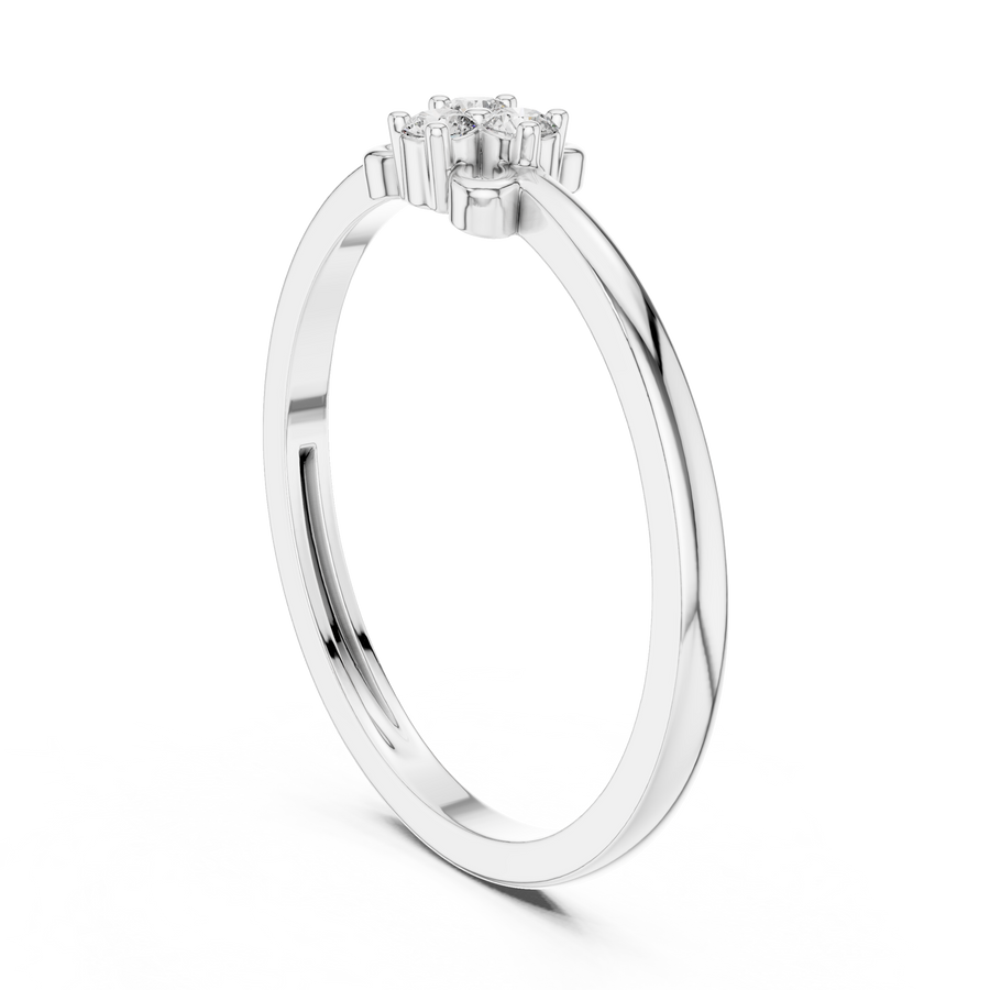 Avelisse Floral Trio  Diamond Ring