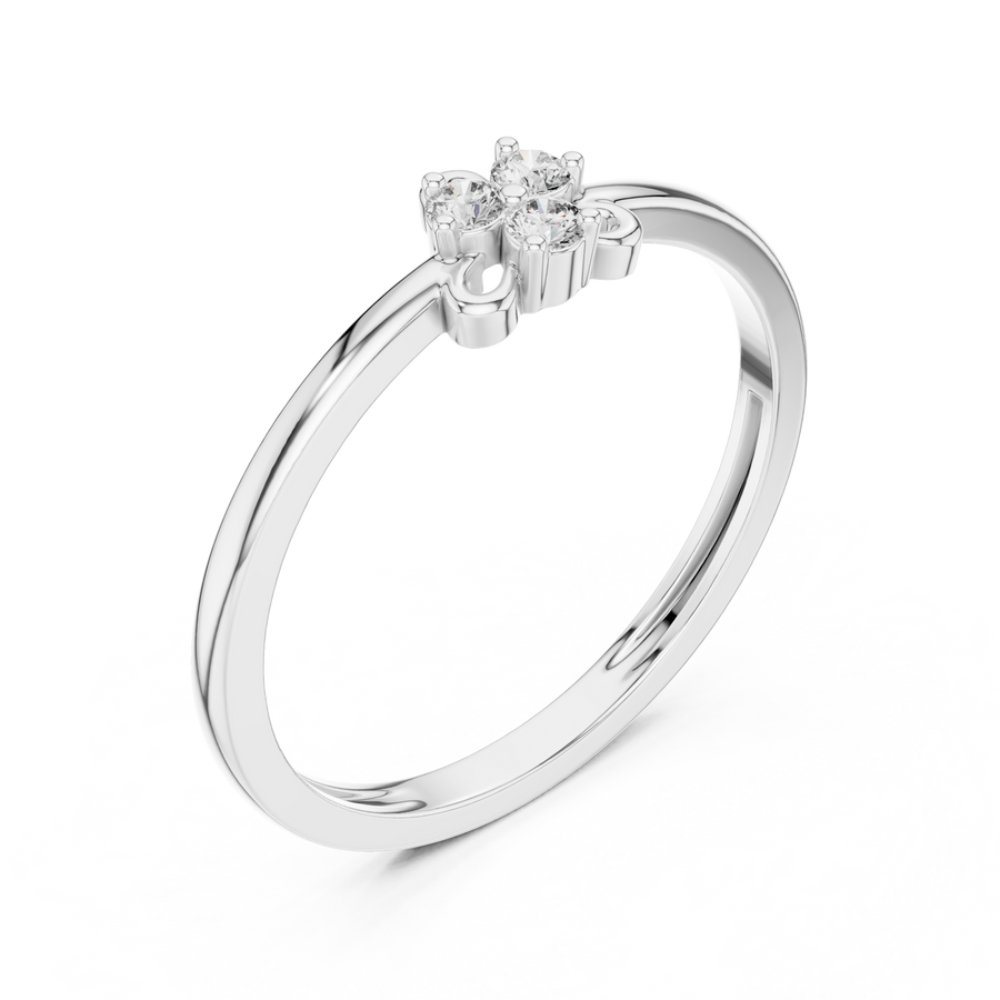 Avelisse Floral Trio  Diamond Ring