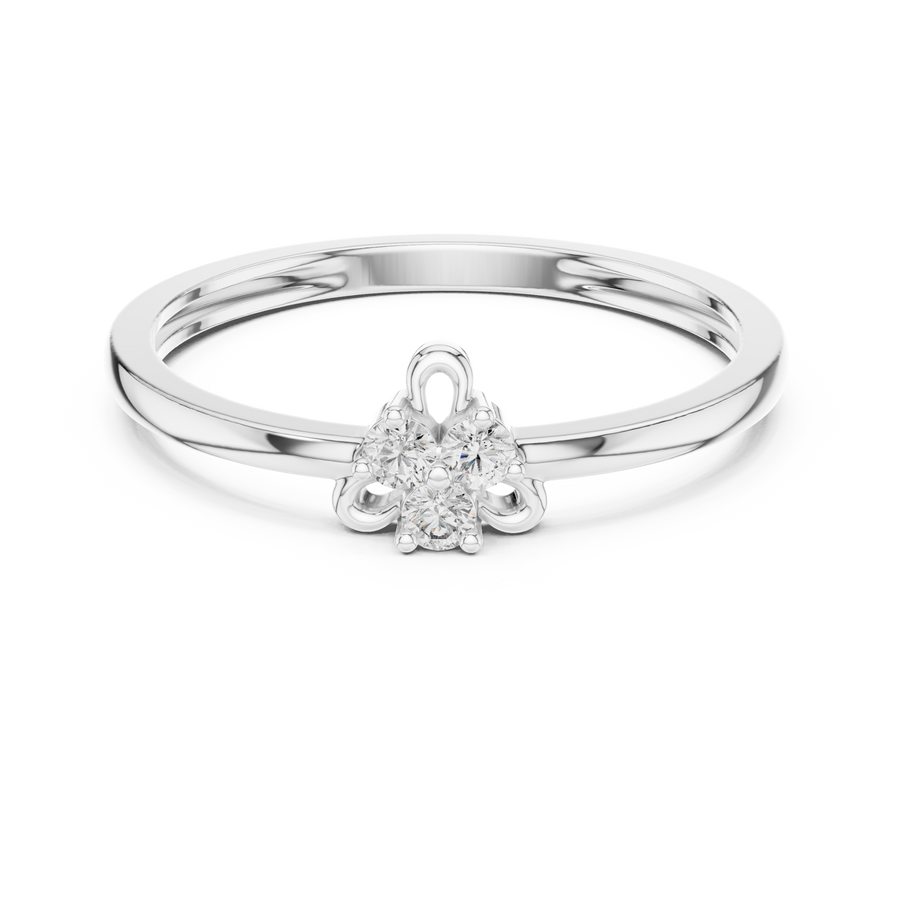 Avelisse Floral Trio  Diamond Ring