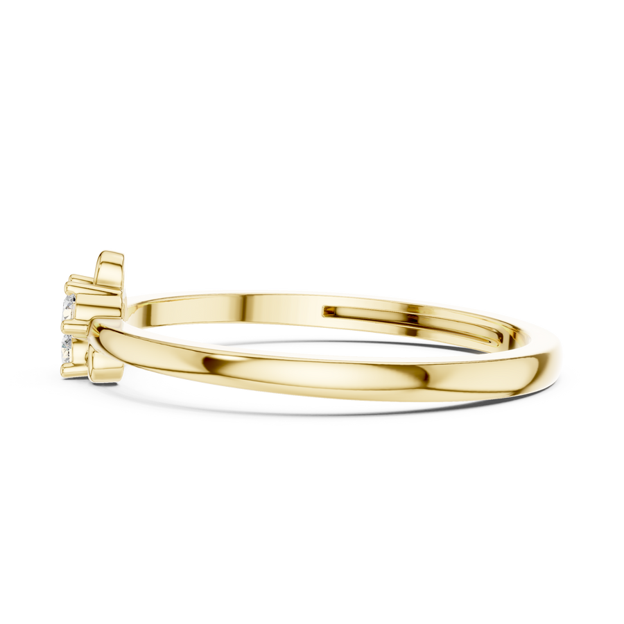Avelisse Floral Trio  Diamond Ring