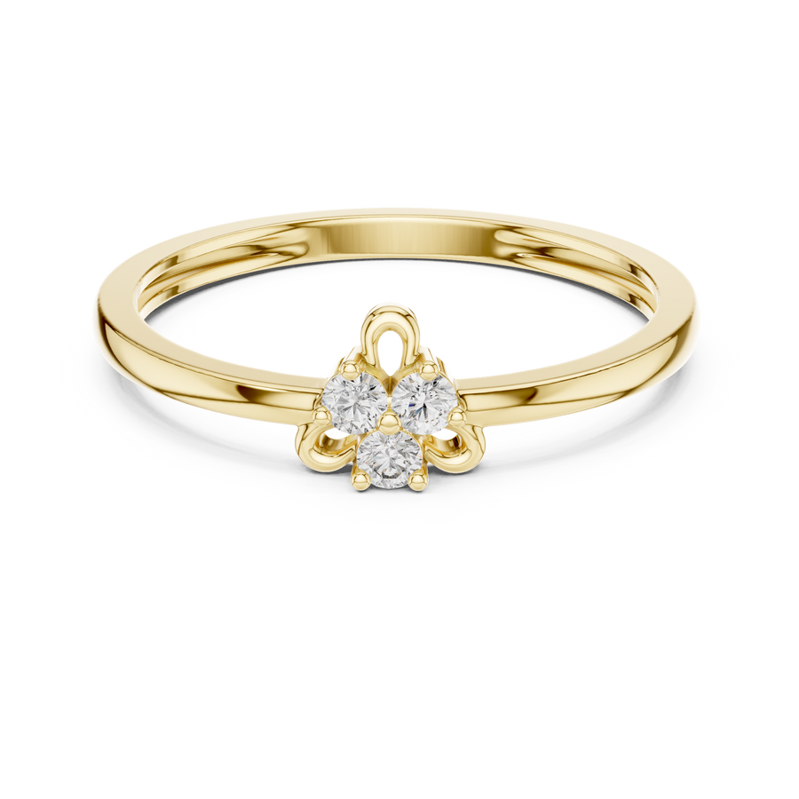Avelisse Floral Trio  Diamond Ring