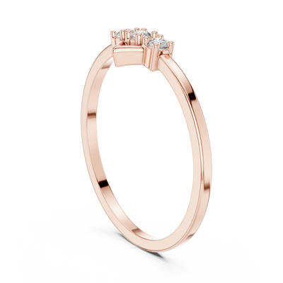 Virellia Diamond-Frame Diamond Ring