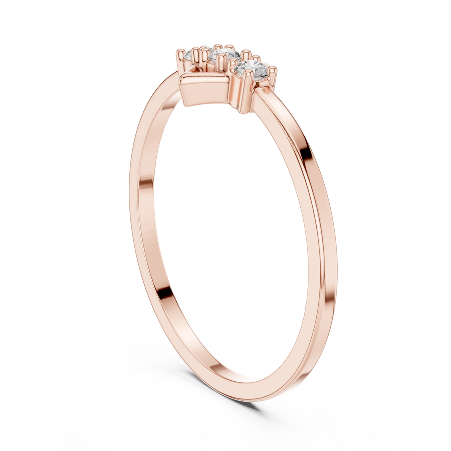 Virellia Diamond-Frame Diamond Ring