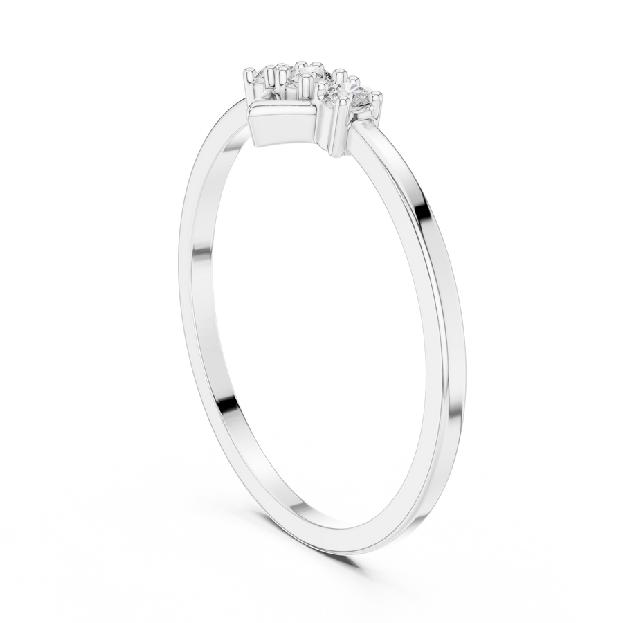 Virellia Diamond-Frame Diamond Ring