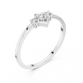 Virellia Diamond-Frame Diamond Ring
