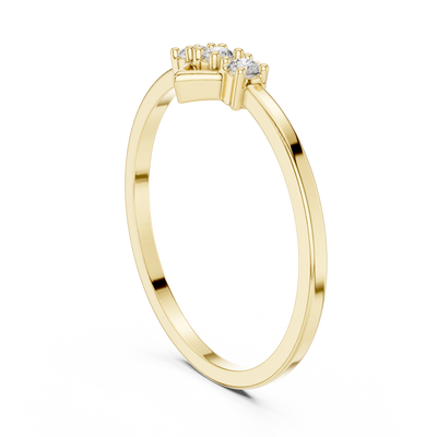 Virellia Diamond-Frame Diamond Ring