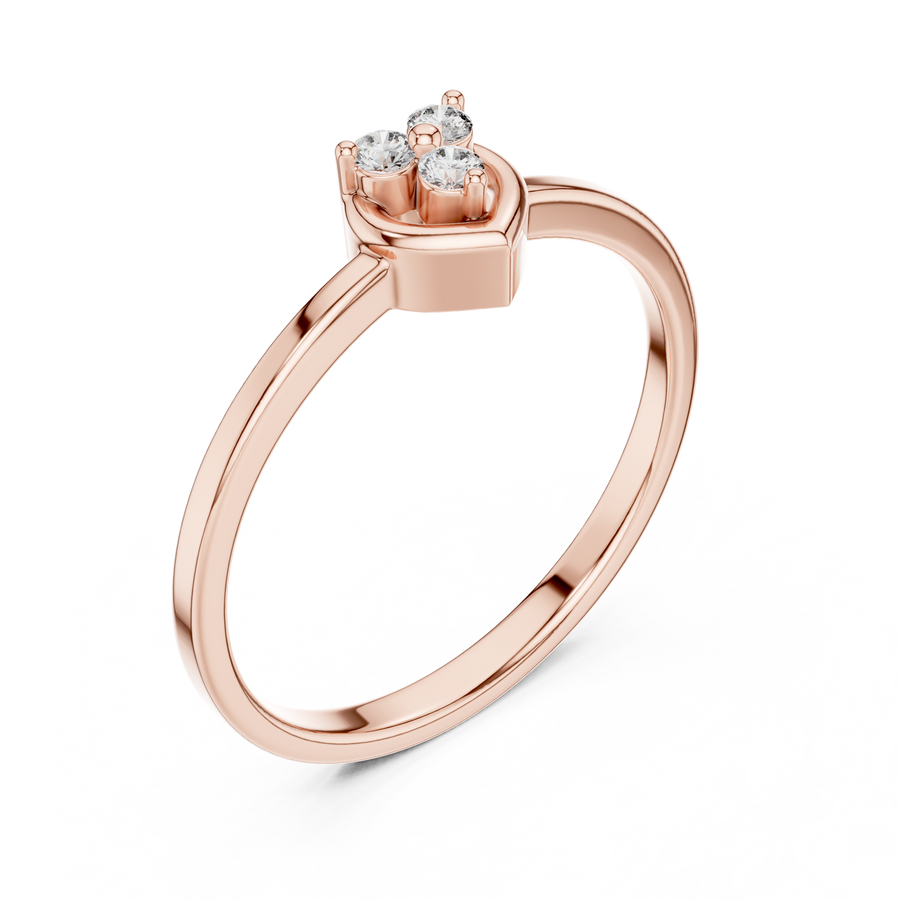 Averielle Three-Stone  Diamond Ring