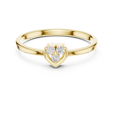 Averielle Three-Stone  Diamond Ring