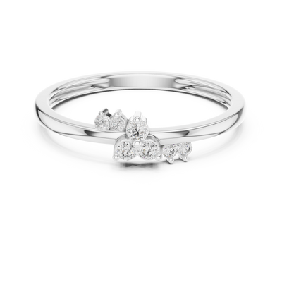 Lunelle Minimalist Round  Diamond Ring