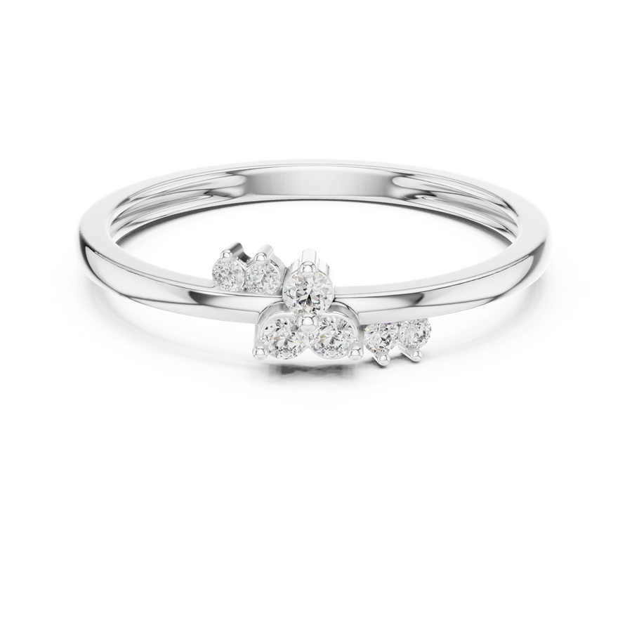 Lunelle Minimalist Round  Diamond Ring
