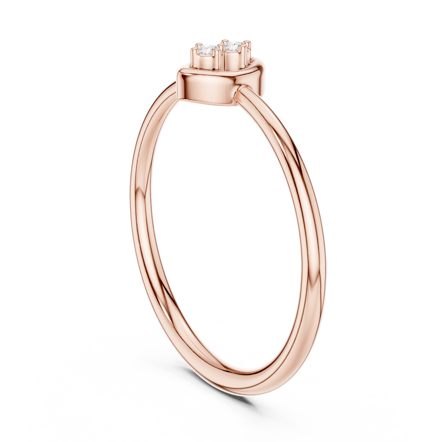 Serenelle Teardrop Round  Diamond Ring