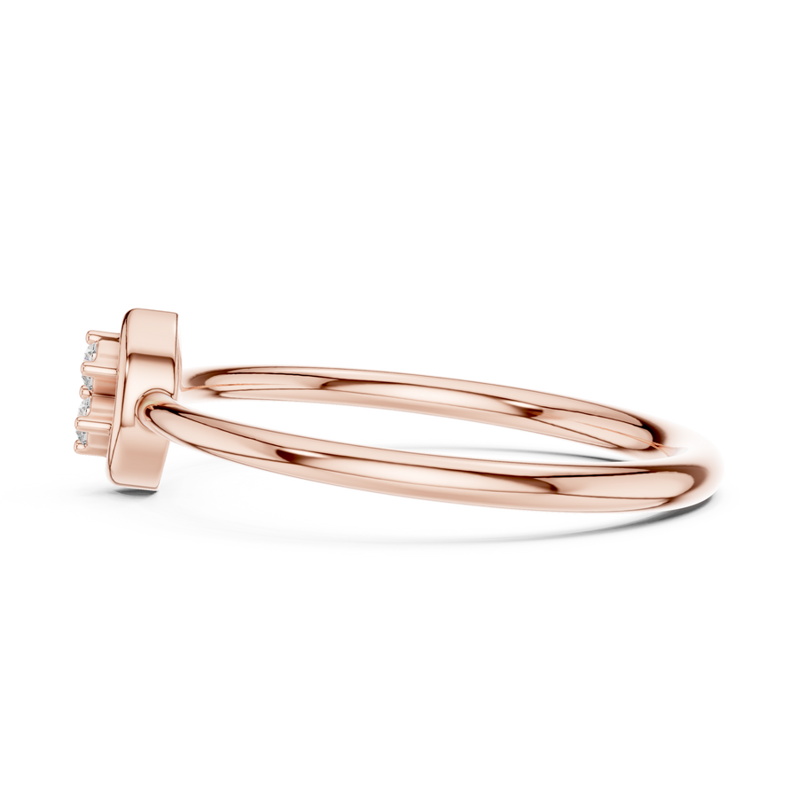 Serenelle Teardrop Round  Diamond Ring