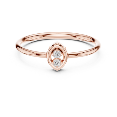 Serenelle Teardrop Round  Diamond Ring