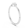 Serenelle Teardrop Round  Diamond Ring