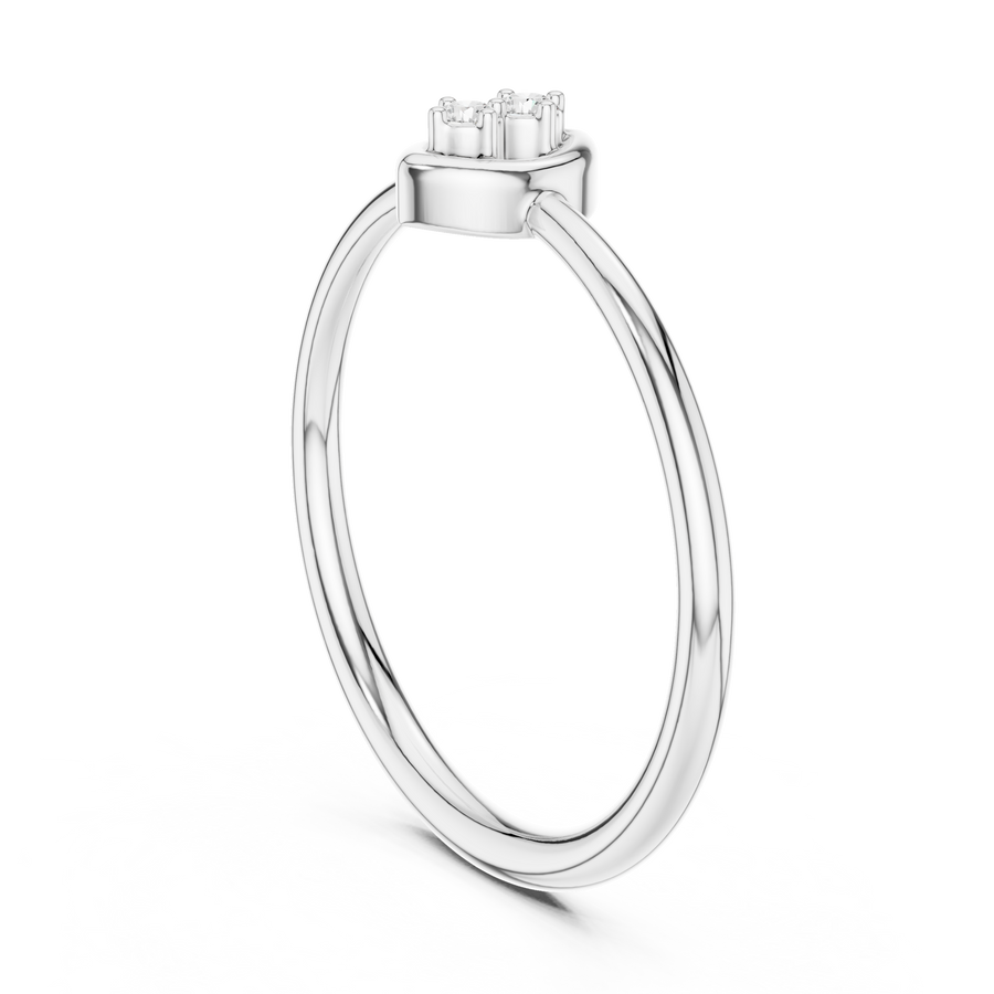 Serenelle Teardrop Round  Diamond Ring