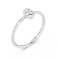 Serenelle Teardrop Round  Diamond Ring