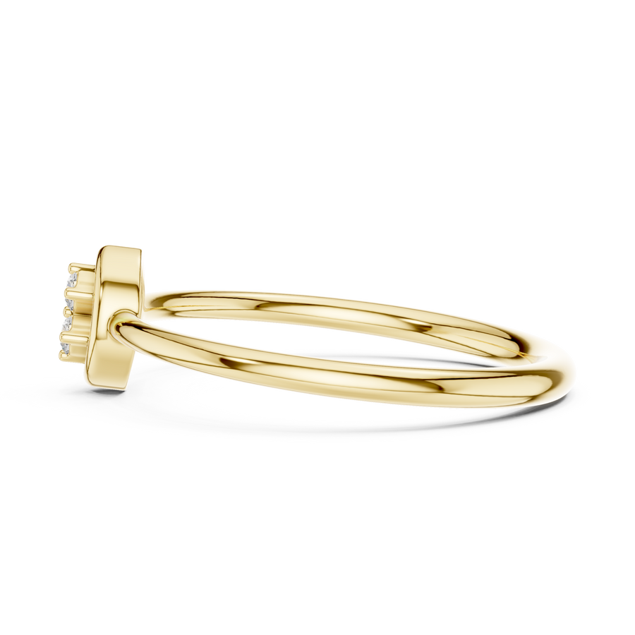 Serenelle Teardrop Round  Diamond Ring