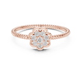 Serenelle Floral Cluster Round Diamond Ring