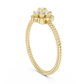 Serenelle Floral Cluster Round Diamond Ring