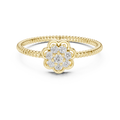 Serenelle Floral Cluster Round Diamond Ring