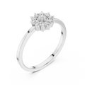 Aurevella Floral Cluster Round Diamond Ring