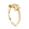 Elvarienne Geometric Round Diamond Ring