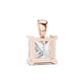 Aveline 7 mm Princess Diamond Pendant