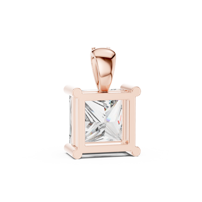 Aveline 7 mm Princess Diamond Pendant