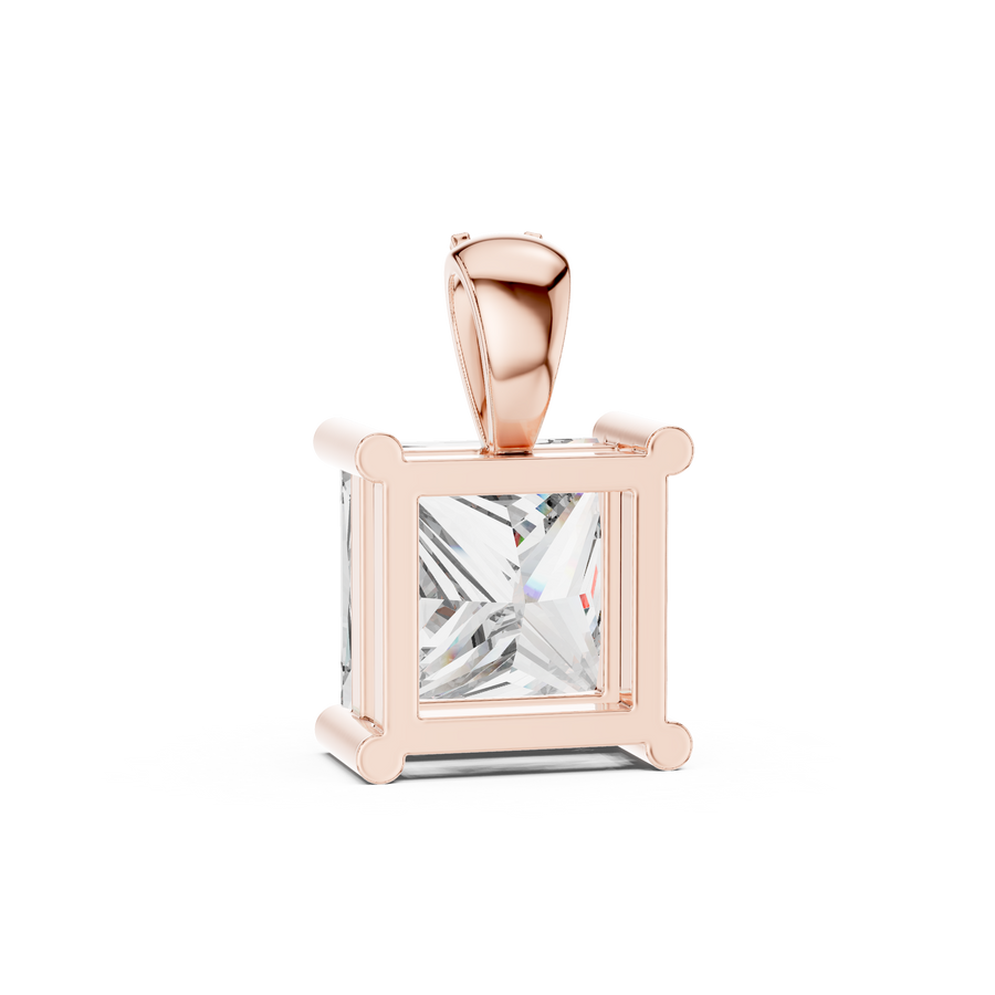 Aveline 7 mm Princess Diamond Pendant