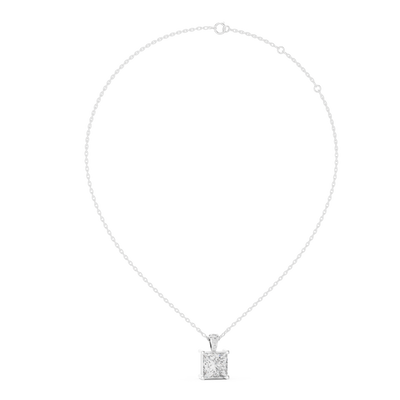Aveline 7 mm Princess Diamond Pendant