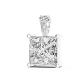 Aveline 7 mm Princess Diamond Pendant