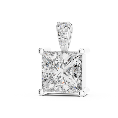 Aveline 7 mm Princess Diamond Pendant