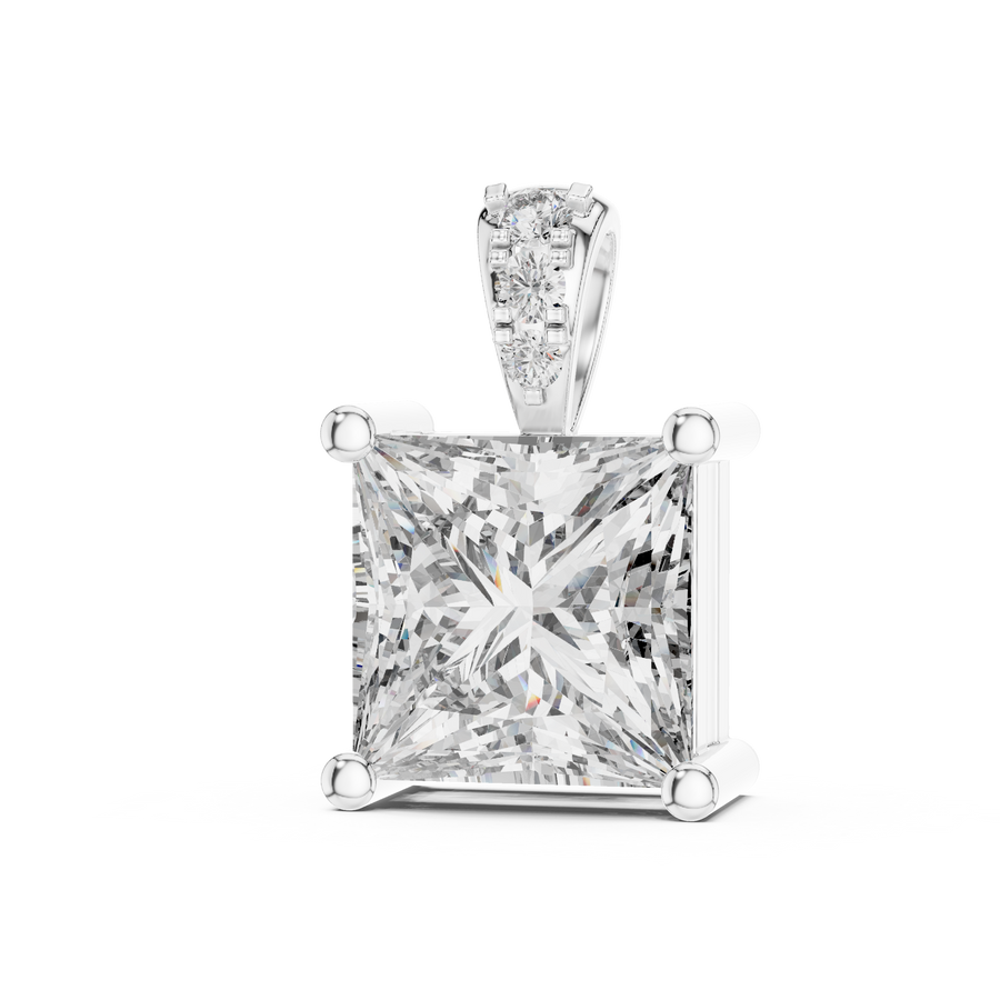 Aveline 7 mm Princess Diamond Pendant