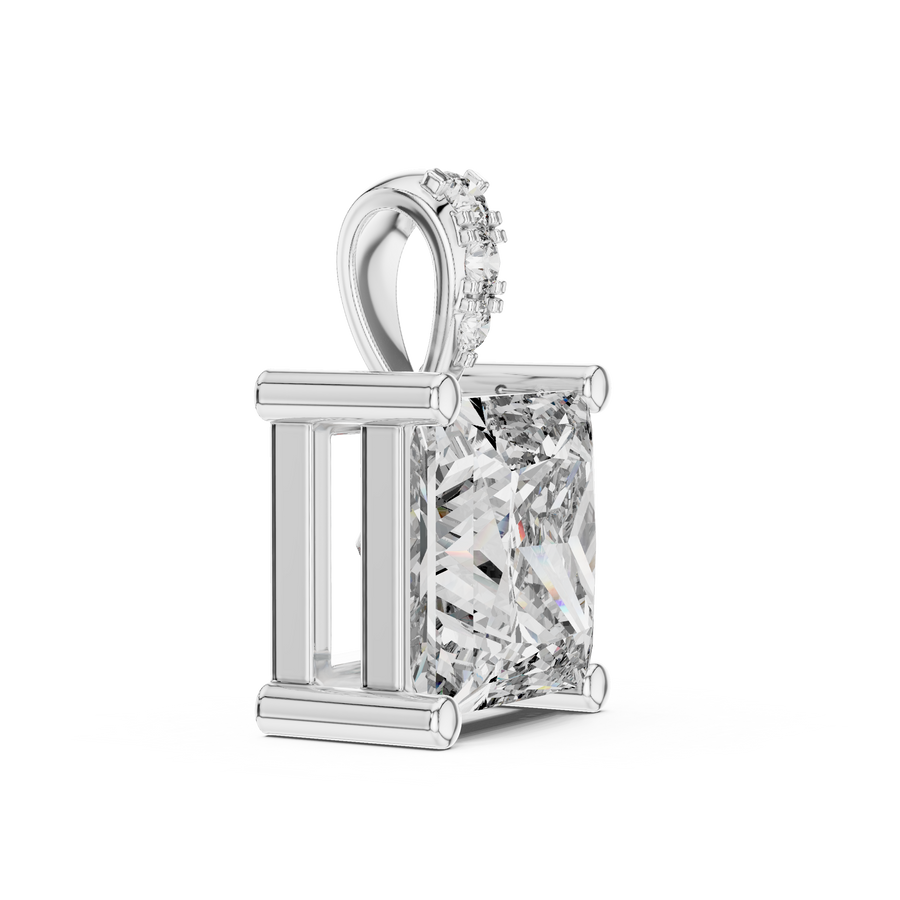 Aveline 7 mm Princess Diamond Pendant