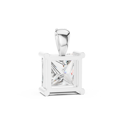 Aveline 7 mm Princess Diamond Pendant