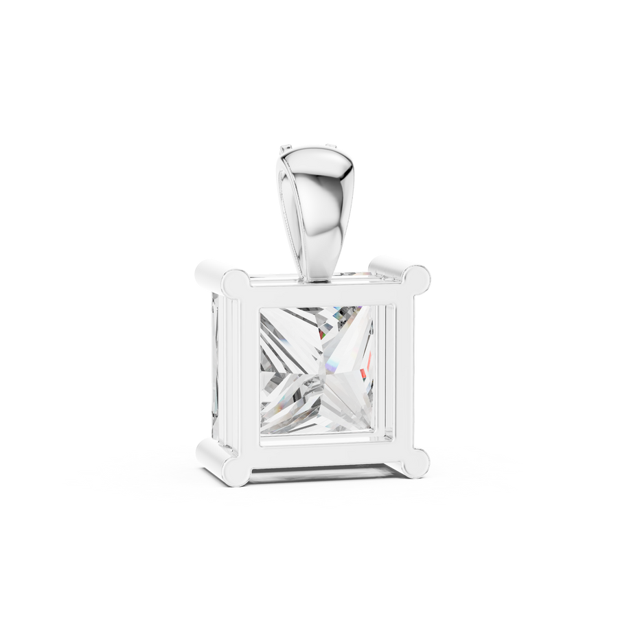 Aveline 7 mm Princess Diamond Pendant