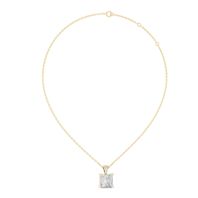 Aveline 7 mm Princess Diamond Pendant