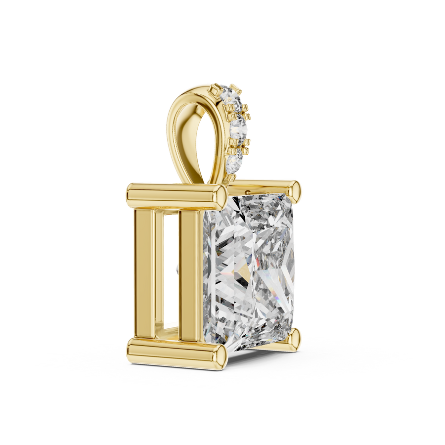 Aveline 7 mm Princess Diamond Pendant