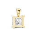 Aveline 7 mm Princess Diamond Pendant