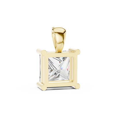 Aveline 7 mm Princess Diamond Pendant